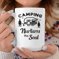 Camping Nurtures The Soul Rv Camper Quote Nature Lovers Coffee Mug Unique Gifts