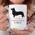 Cardigan Welsh Corgi Black Silhouette Coffee Mug Unique Gifts