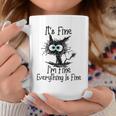 Cat Its Fine Im Fine Everything Is Fine Coffee Mug Unique Gifts