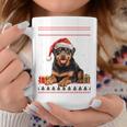 Christmas Rottweiler Dog Santa Hat Ugly Christmas Sweater Coffee Mug Unique Gifts