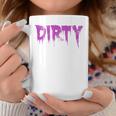 Dirty Words Horror Movie Themed Purple Distressed Dirty Coffee Mug Unique Gifts