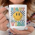Eight Is A Vibe 8Th Birthday Smile Face Hippie Boy Girl Kid Coffee Mug Unique Gifts