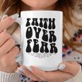 Faith Over Fear Bible Verse Aesthetic Christian Faith Funny Gifts Coffee Mug Unique Gifts