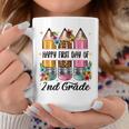 First Day Of 2Nd Grade Teacher Leopard Pencil Back To School Coffee Mug Unique Gifts