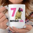 Funny 7Th Birthday Girl Pug Birthday Party Gift Gifts For Pug Lovers Funny Gifts Coffee Mug Unique Gifts