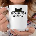 Funny Black Cat Judging You Silently Animal Pet Lover Coffee Mug Funny Gifts