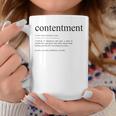 Contentment Quote Definition Coffee Mug Unique Gifts