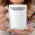 Motivational Quote Discipline For Gym Athletes Humor Coffee Mug Unique Gifts