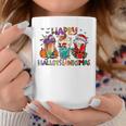 Happy Hallothanksmas Merry Christmas Thanksgiving Halloween Coffee Mug Funny Gifts