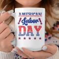 Happy Labor Day Fireworks And American Flag Labor Coffee Mug Unique Gifts