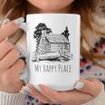 My Happy Place A Cabin In The Woods Coffee Mug Unique Gifts