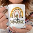 Hello 3Rd Grade Teacher Leopard Rainbow Girls Back To School Coffee Mug Unique Gifts