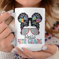 Hello 4Th Grade Girl With Hair Styled Back To School Coffee Mug Funny Gifts