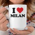 I Heart Milan First Name I Love Personalized Stuff Coffee Mug Funny Gifts