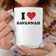 I Heart Savannah First Name I Love Personalized Stuff Coffee Mug Unique Gifts