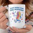 Im Just Here For The Wieners Funny Fourth Of July Coffee Mug Unique Gifts