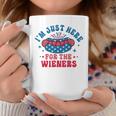 Im Just Here For The Wieners Hot Dog Funny Fourth Of July Coffee Mug Unique Gifts