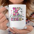 K Is For Kindergarten Teacher Tie Dye Leopard Back To School Coffee Mug Funny Gifts