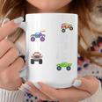 Kids 4 Year Old Monster Truck Birthday Party - Boy Or Girl Coffee Mug Unique Gifts