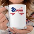 Kids Flag Bow Girls 4Th Of July Toddler Stars And Stripes Baby Coffee Mug Unique Gifts