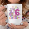 Kids Its My 6Th Birthday Funny Unicorn Girls 6 Year Old Gift Coffee Mug Funny Gifts