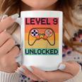 Kids Level 9 Unlocked - Video Gamer - 9Th Birthday Gaming Gift Coffee Mug Unique Gifts