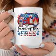 Land Of The Free American Flag Gnomes Funny Camping July 4Th Coffee Mug Unique Gifts