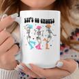 Let's Go Ghouls Halloween Western Spooky Skeletons Dancing Coffee Mug Funny Gifts