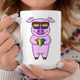 Lgbt Supporter Pig Rainbow Gay Pride - Lgbt Heart Animal Coffee Mug Unique Gifts