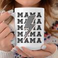 Mama Lightning Bolt Checkered Pattern Coffee Mug Unique Gifts