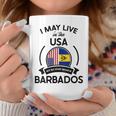 May Live In Usa But My Story Began In Barbados Flag Gift Gift For Womens Coffee Mug Unique Gifts