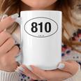 Michigan Area Code 810 Oval State Pride Coffee Mug Unique Gifts