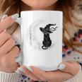 Moon Halloween Scary Black Cat Costume Witch Hat Coffee Mug Unique Gifts