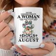Never Underestimate A Woman Who Loves Dog And Born In August Coffee Mug Funny Gifts