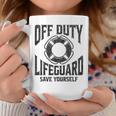 Off Duty Lifeguard Save Yourself Lifeguard For & Women Coffee Mug Unique Gifts