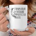 Papa Bear Husband Protector Hero Dad Funny Fathers Day Coffee Mug Unique Gifts