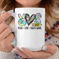 Peace Love Eighth Grade Tie Dye Student Teacher Coffee Mug Funny Gifts
