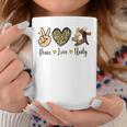 Peace Love Unity Vintage Leopard Unity Day Be Kind Hippie Coffee Mug Funny Gifts