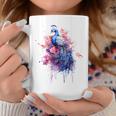 Peacock Watercolor Garden Colorful Art Peacock Gift For Womens Coffee Mug Unique Gifts