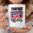 Permanent Teacher Offduty Tiedye Last Day Of School Coffee Mug Unique Gifts