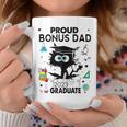 Proud Bonus Dad Of A Class Of 2023 Graduate Funny Black Cat Coffee Mug Unique Gifts