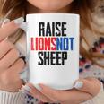 Raise Lions Not Sheep Distressed Patriot Party 1776 Coffee Mug Unique Gifts