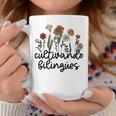 Retro Cultivando Bilingues Dual Language Bilingual Teacher Coffee Mug Personalized Gifts