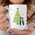 Retro Mid Century Modern Cool Cat Christmas Tree Coffee Mug Funny Gifts