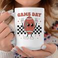 Retro Groovy Game Day American Football Players Fans Outfit Coffee Mug Unique Gifts