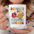 Retro Groovy Schools Out For Summer Graduation Teacher Kids Coffee Mug Unique Gifts
