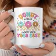 Retro Test Day Teachers Kids Donut Stress Just Do Your Best Coffee Mug Unique Gifts