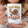 Run Now Gobble Later Turkey Autumn Thanksgiving Groovy Retro Coffee Mug Personalized Gifts