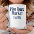 Seattle Skyline Pike Place Market Neighborhood Coffee Mug Unique Gifts