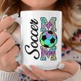 Tie-Dye Leopard Soccer Mom Support Soccer Players Coffee Mug Unique Gifts